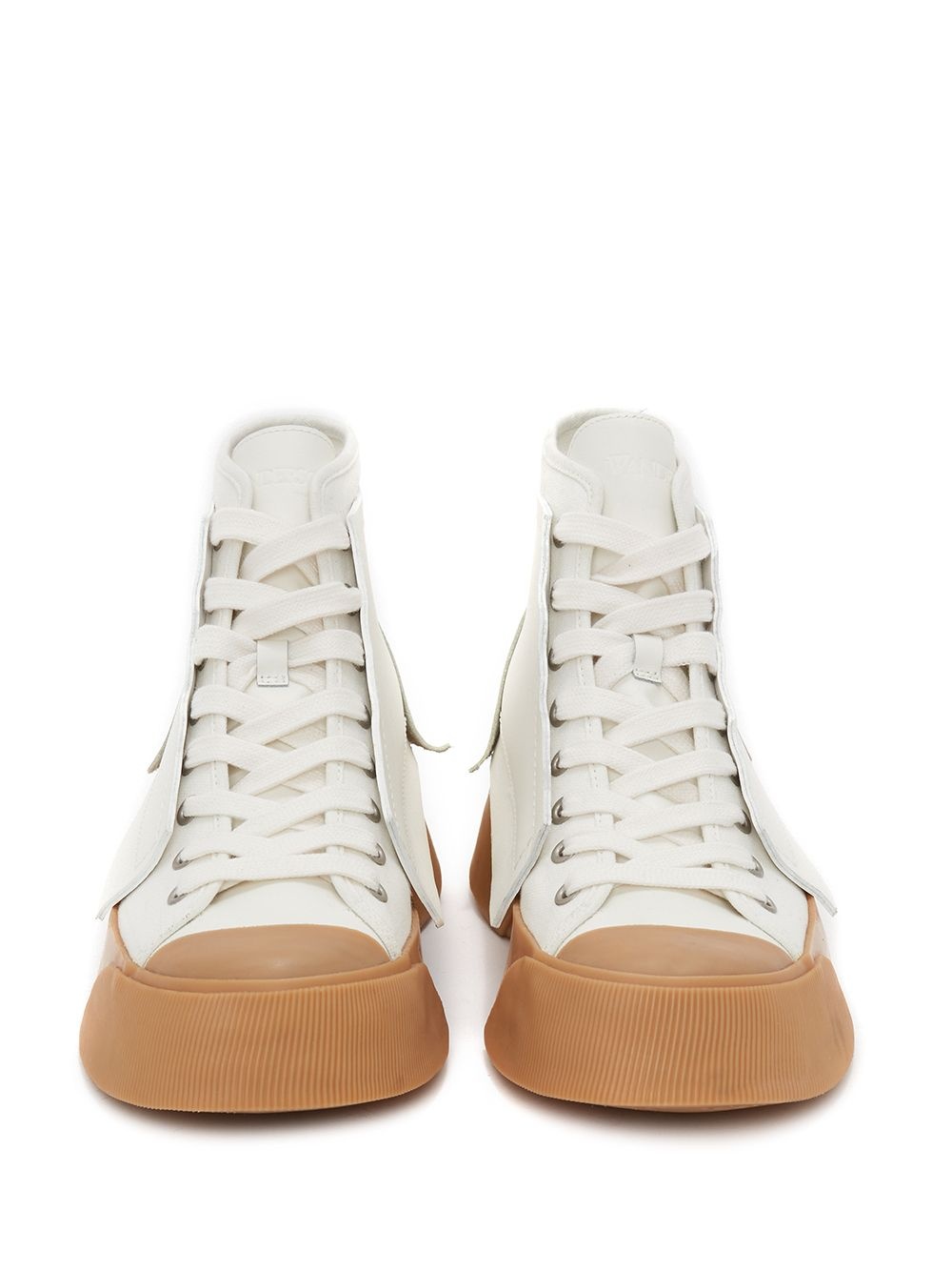 panelled high-top sneakers - 4