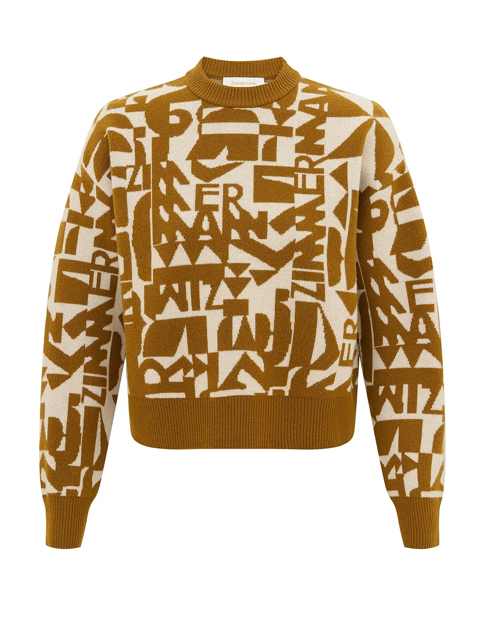 VALIANT JACQUARD CROP SWEATER - 1