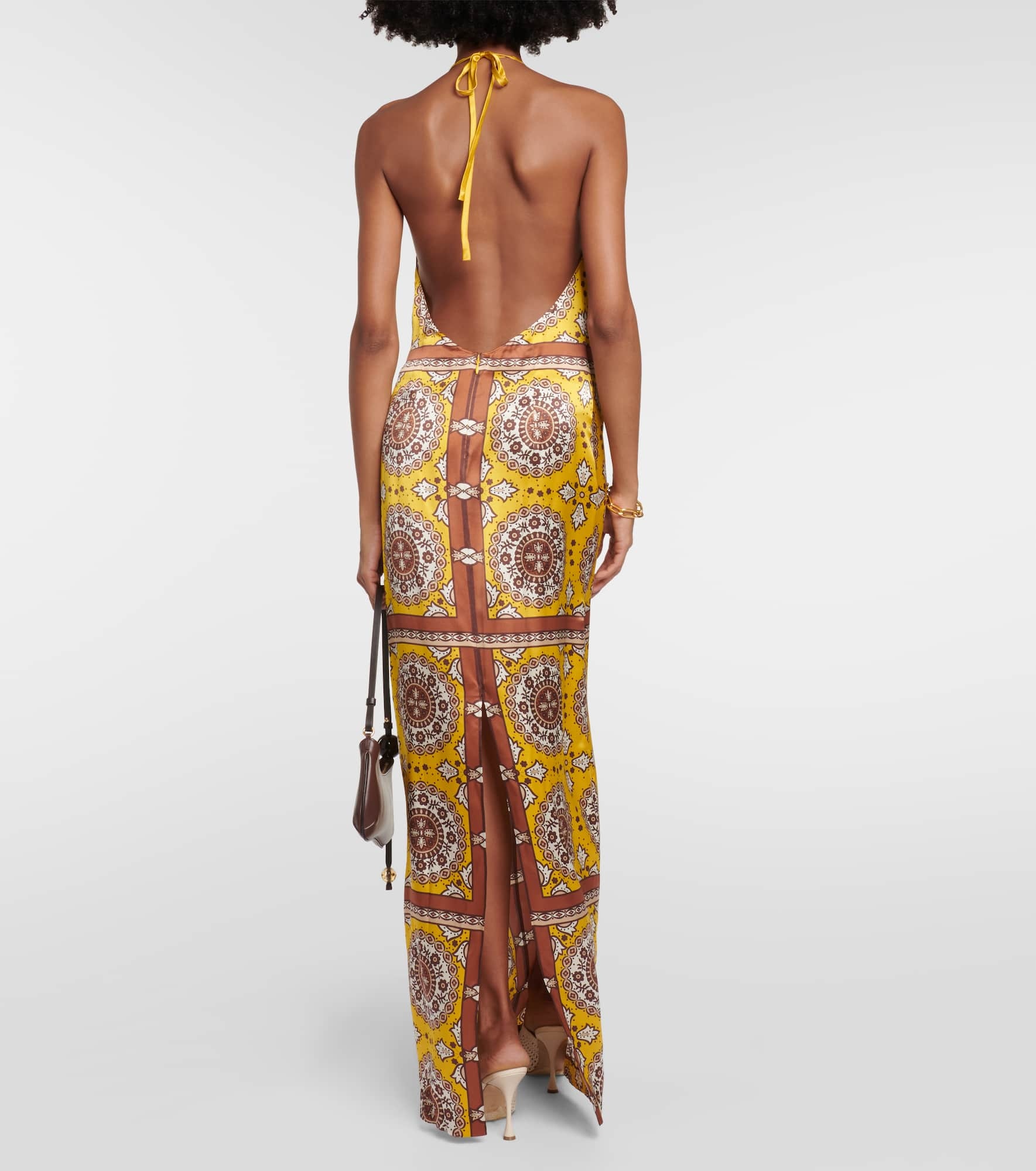 Rigel printed silk maxi dress - 3