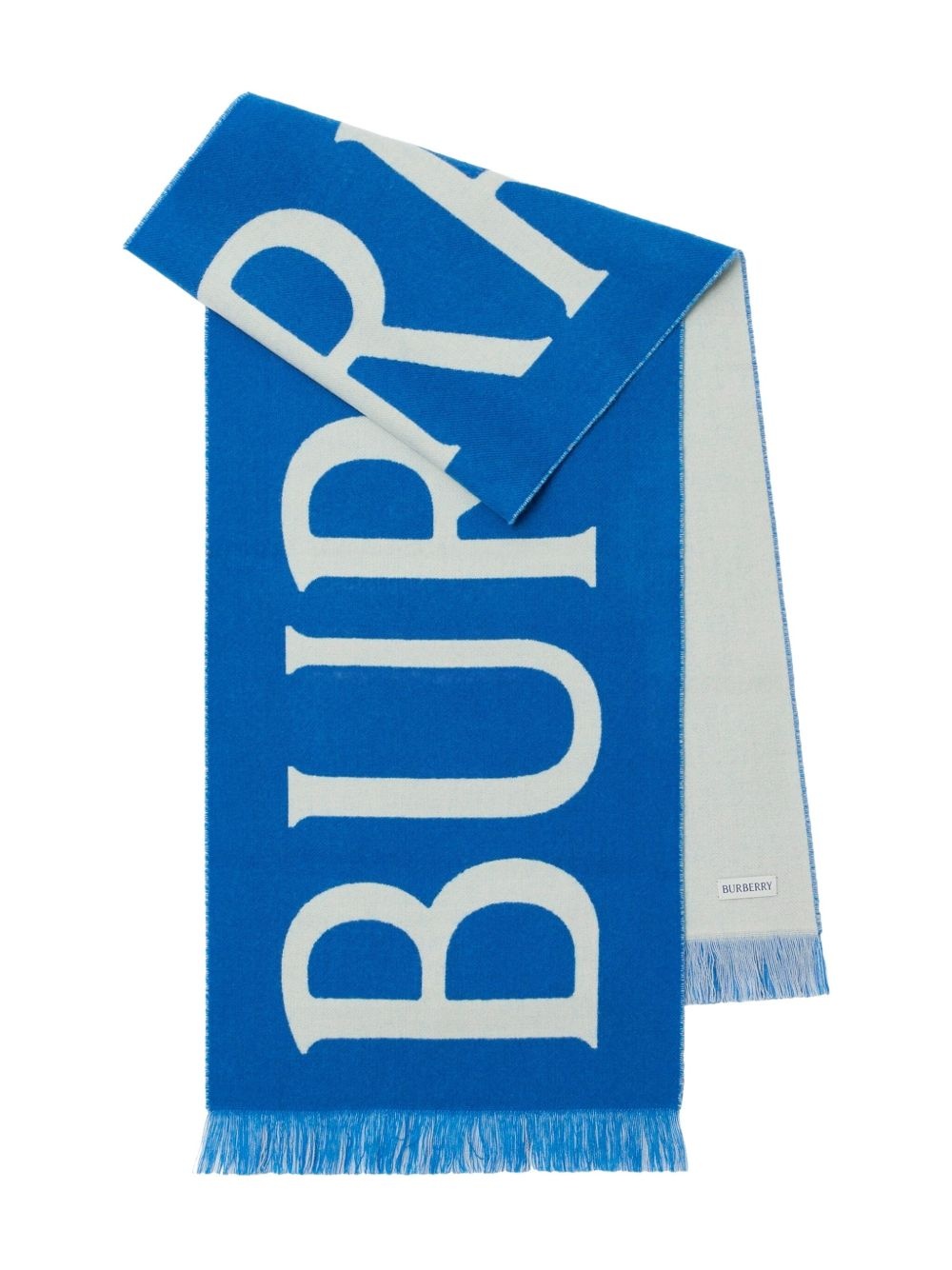 logo-jacquard scarf - 3