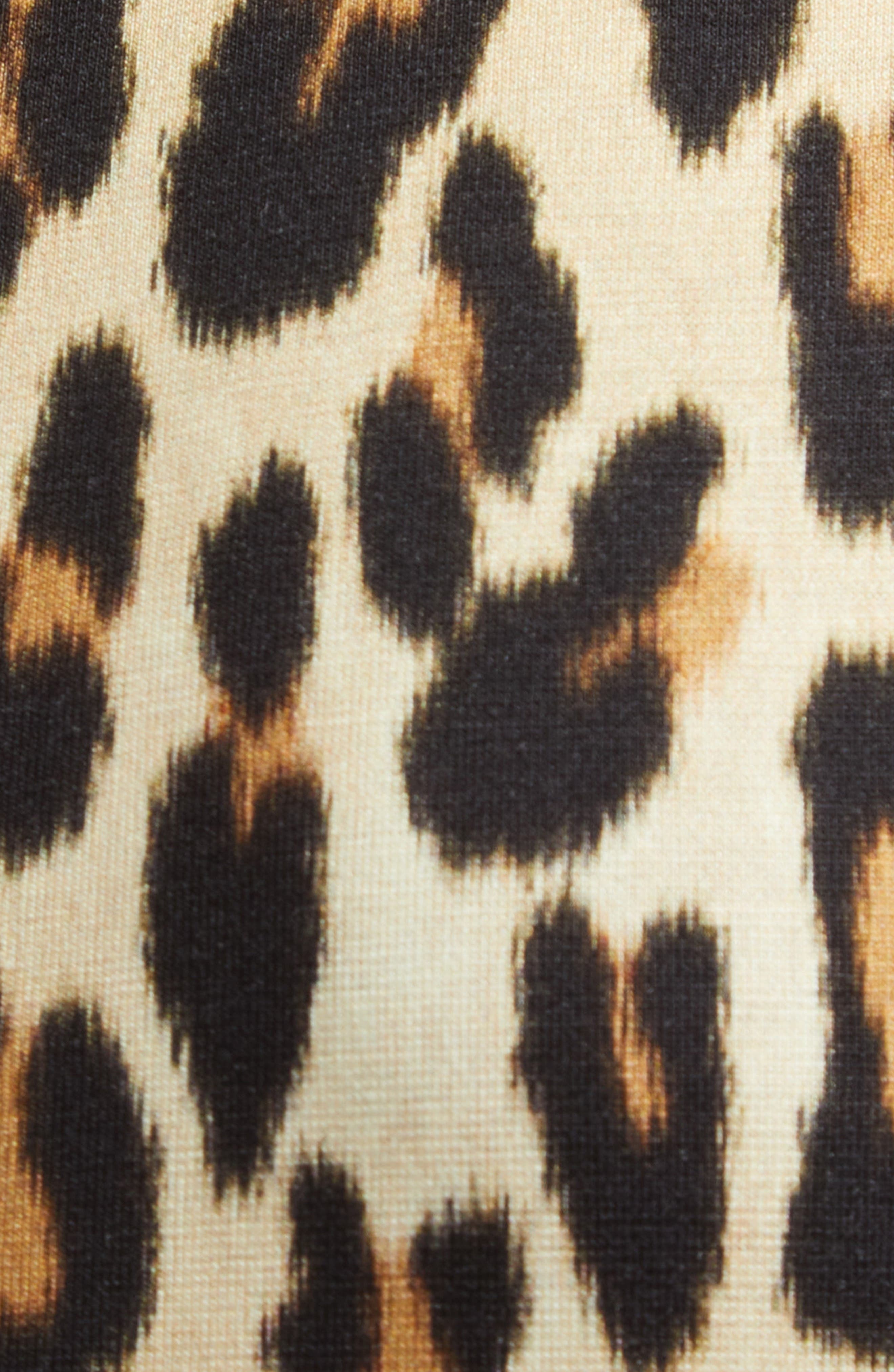 Alice + Olivia Delora Leopard Print Knit Midi Dress at Nordstrom - 6