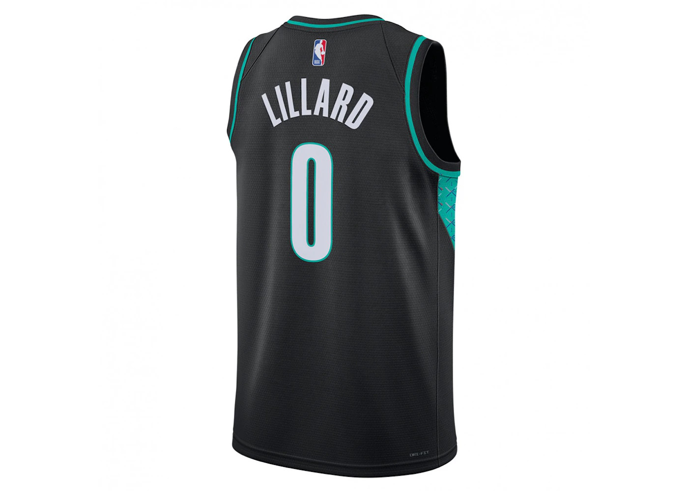 Nike NBA Damian Lillard Portland Trailblazers City Edition Swingman Jersey Black - 2