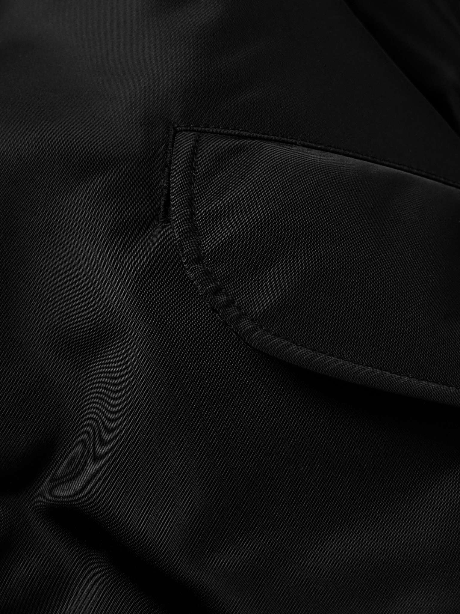 Broad Oversized Satin Bomber Jacket - 5