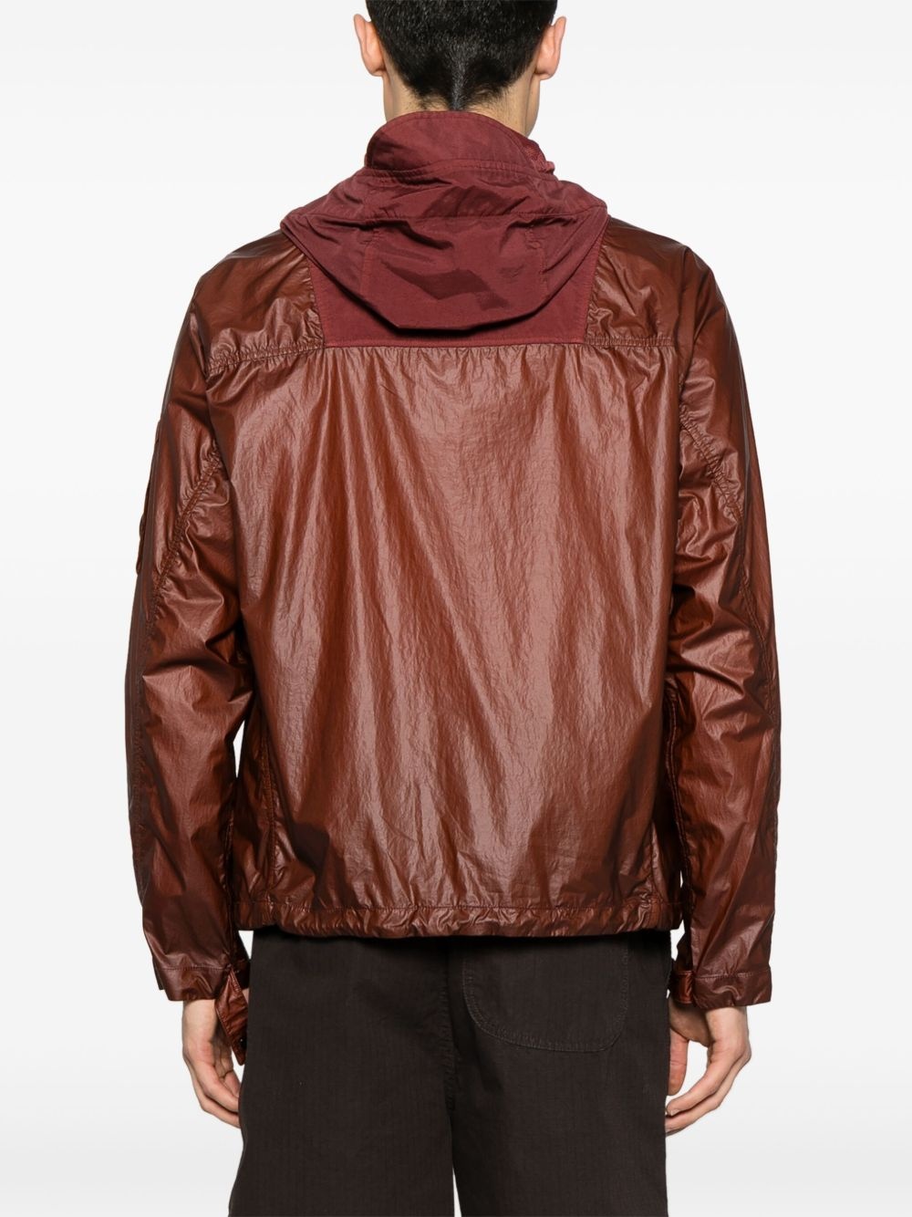 Lens-detail hooded jacket - 4