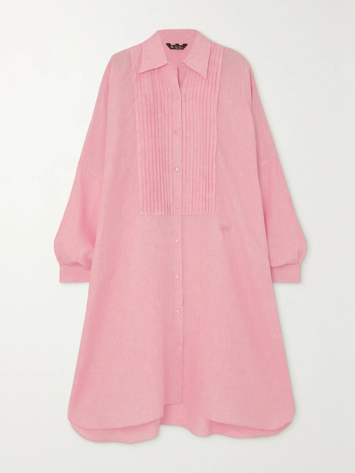Jeri Pleated Linen Dress - 1