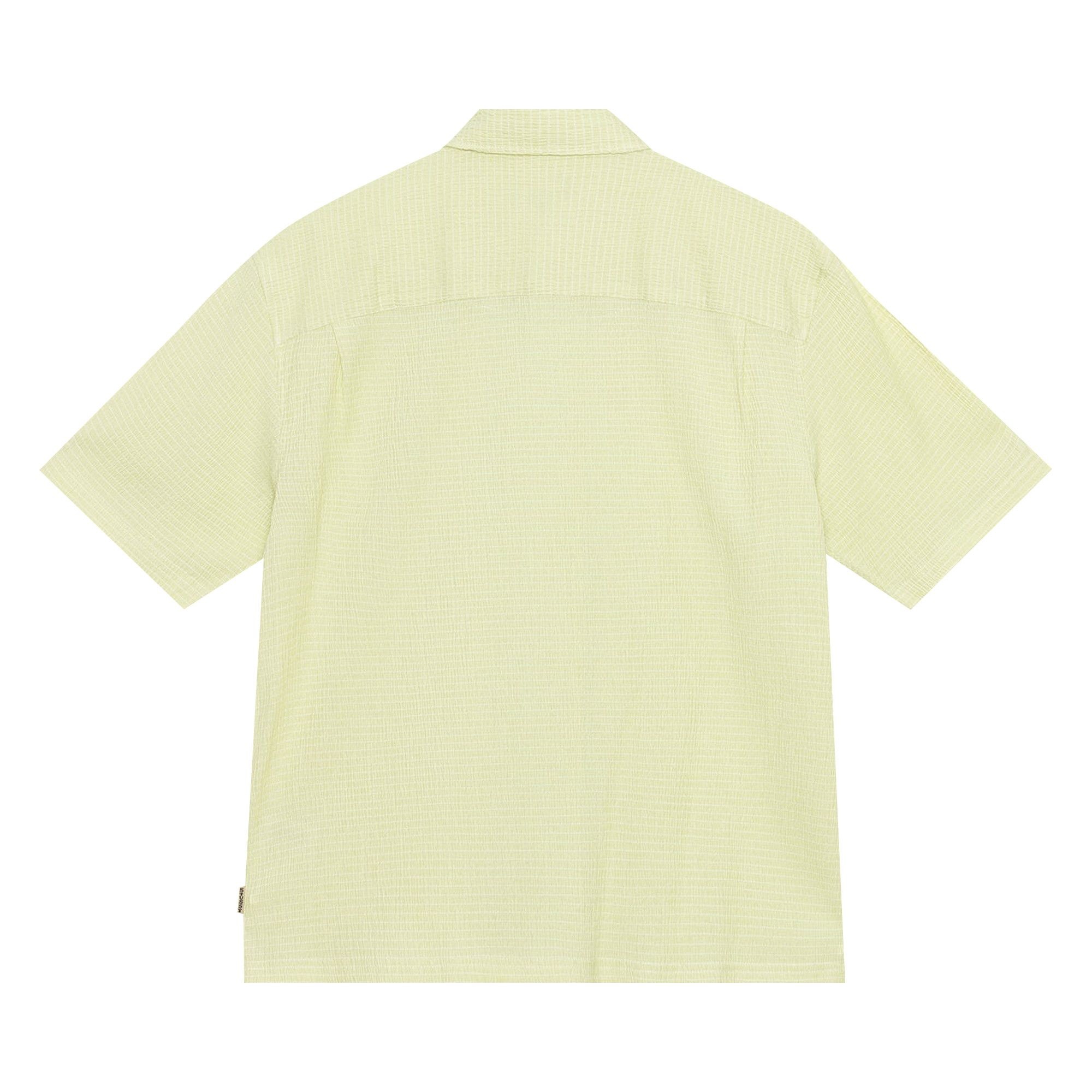 Stussy Boxy Flat Hem Crinkled Shirt 'Lime' - 2