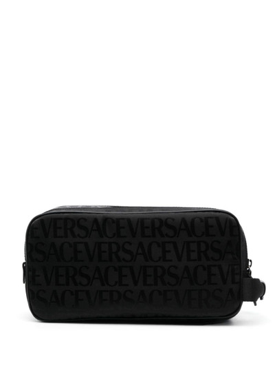 VERSACE logo-print wash bag outlook