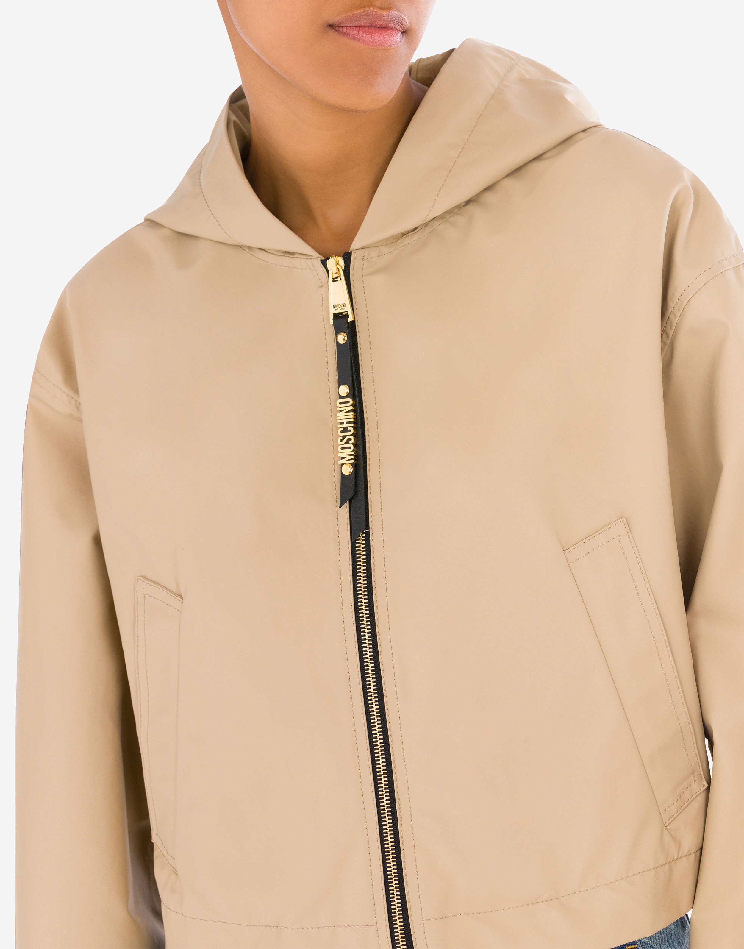 WAXED-EFFECT CLOTH WINDBREAKER - 4