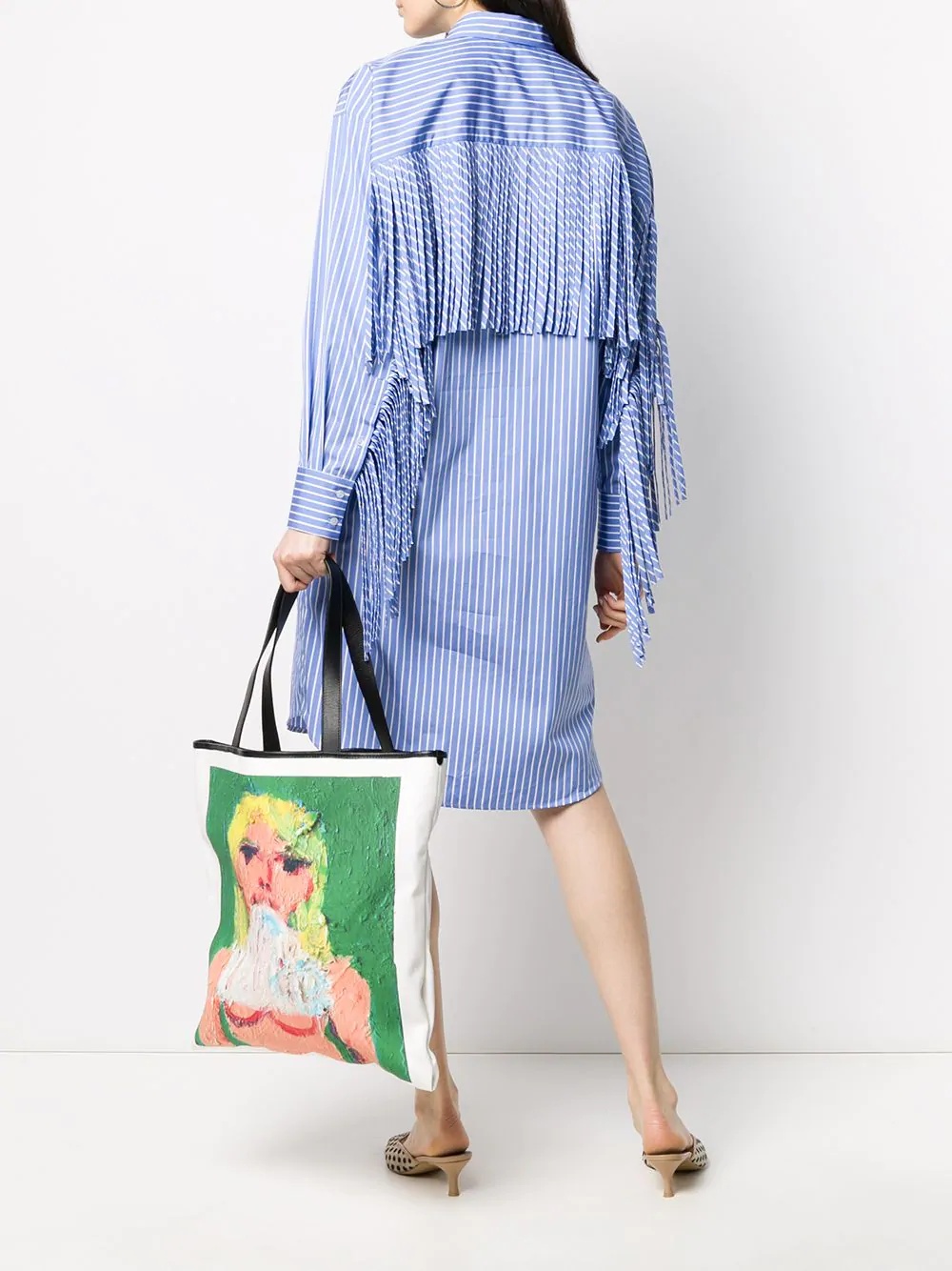 graphic print tote bag - 2