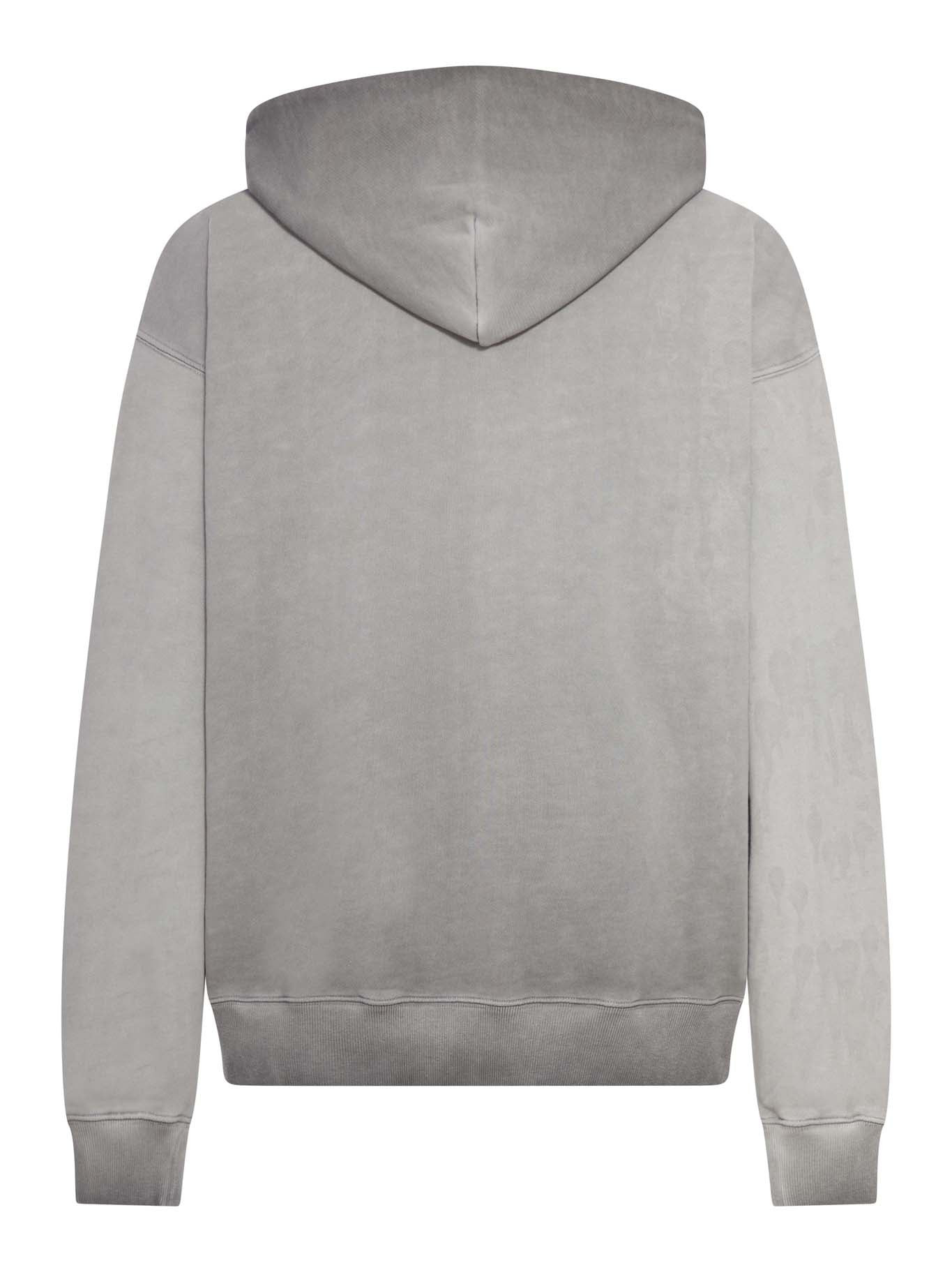 HOODIE IN COTTON WITH DEGRADED EFFECT - 2