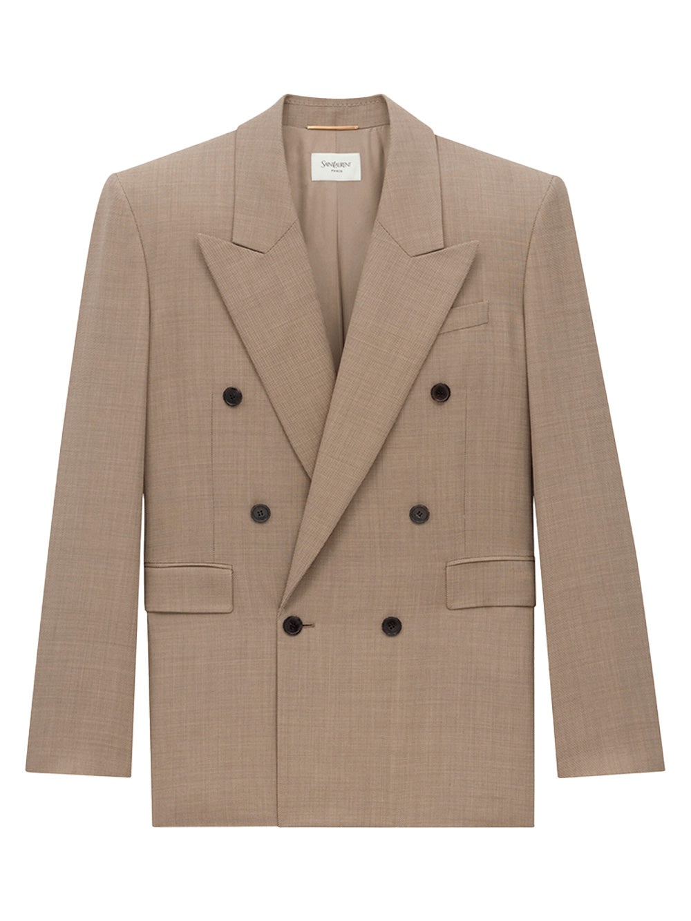 Double-Breasted Jacket In Caviar Wool - 1