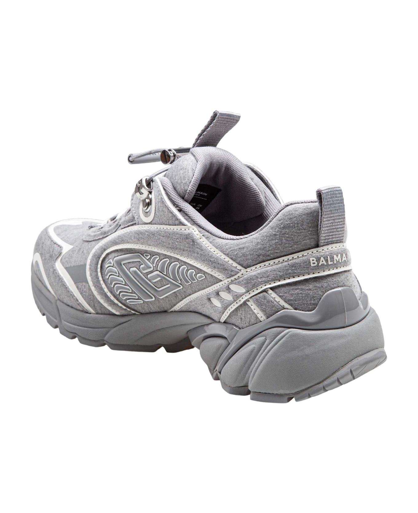 Balmain Cosmic Dust Pile Sneakers Color Grey/white - 4