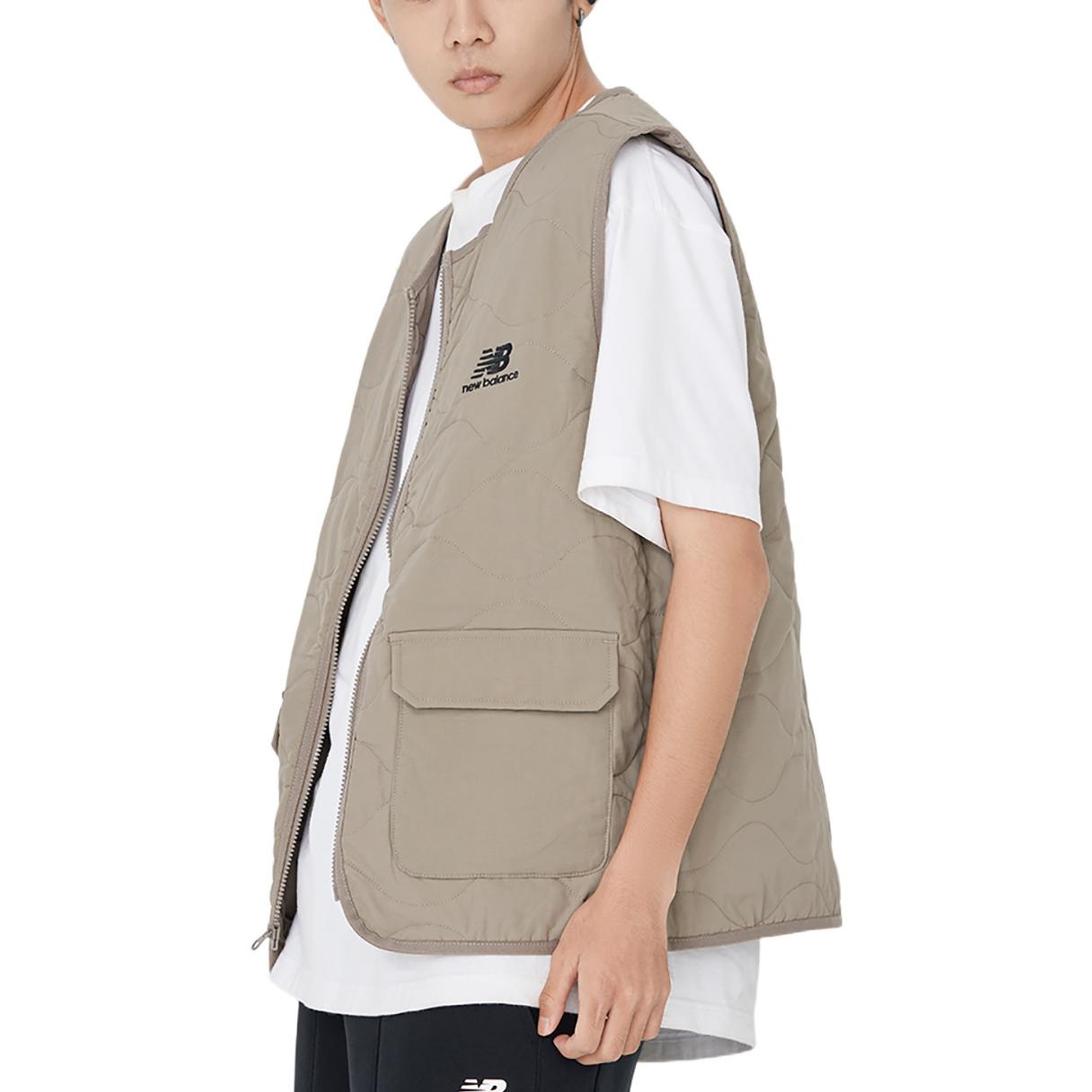 New Balance Detachable Hooded Two-In-One Woven Solid Jacket 'Khaki' AMJ23315-DRI - 10