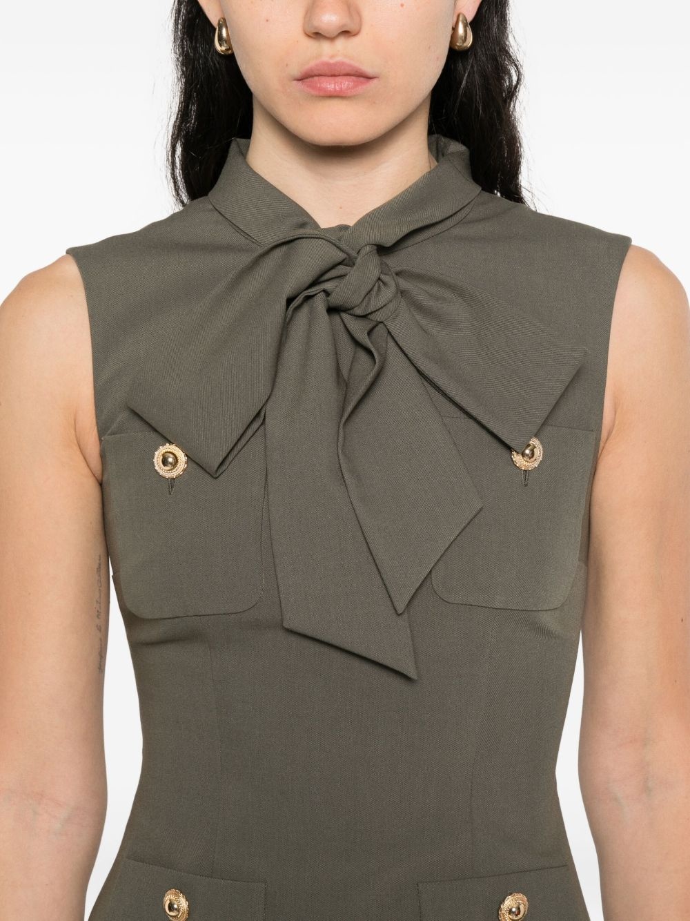 twill mini dress - 5