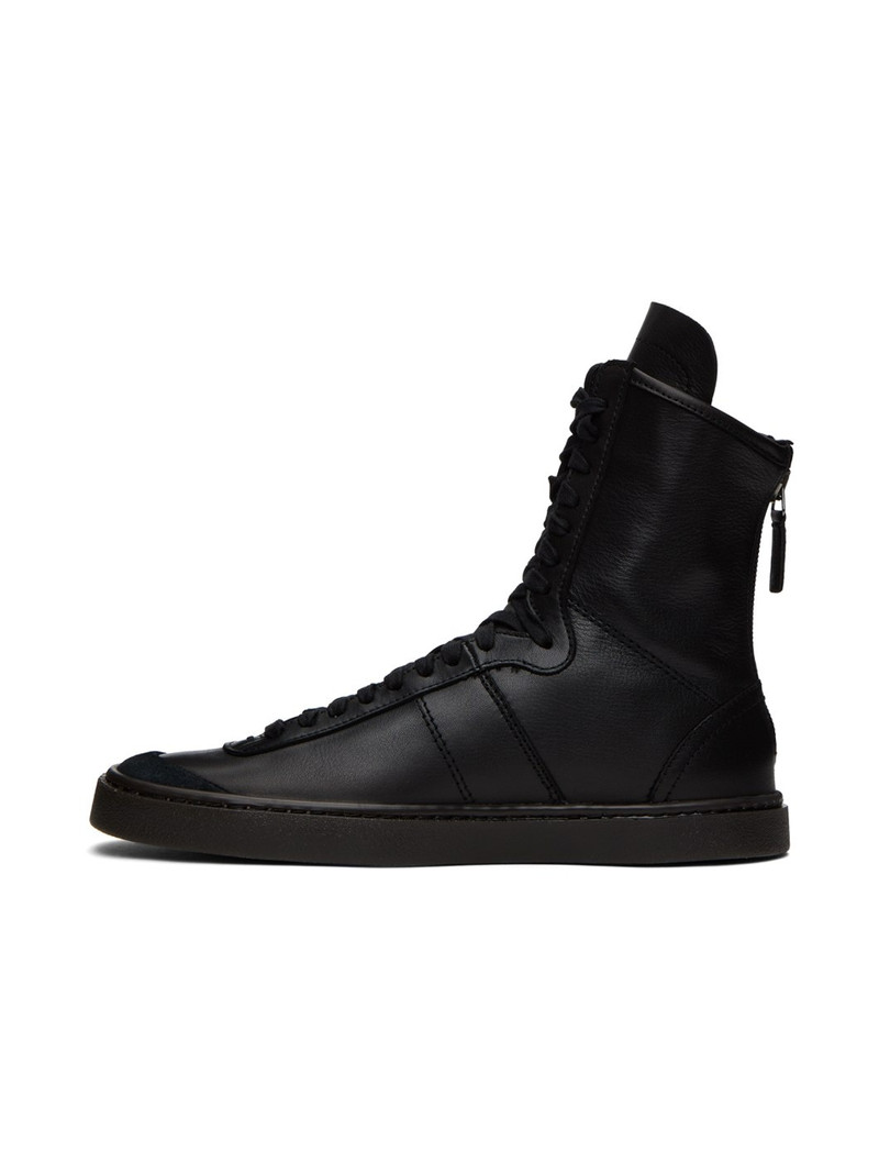 Black Linoleum Boxing Sneakers 3