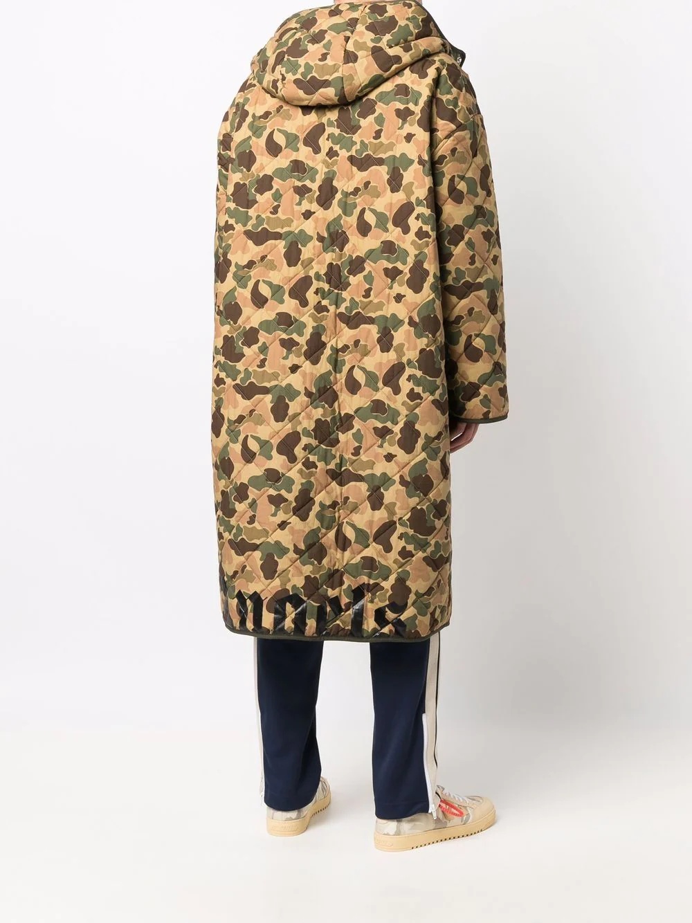 camouflage-print hooded coat - 4