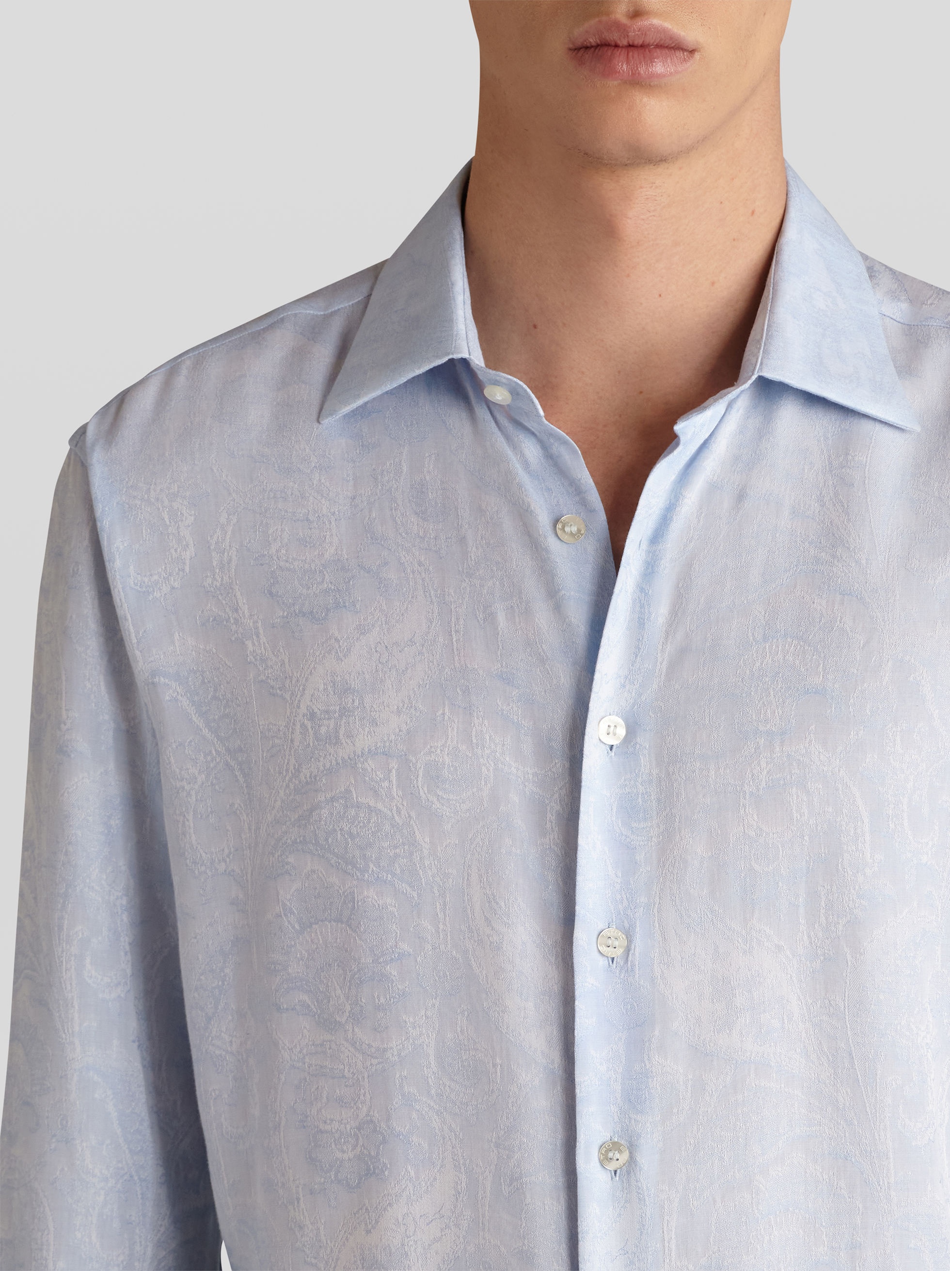 BENETROESSERE TENCEL™-LYOCELL JACQUARD SHIRT - 3
