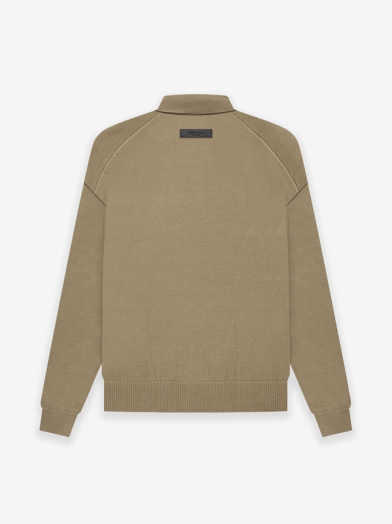 ESSENTIALS Knit Ls Polo outlook