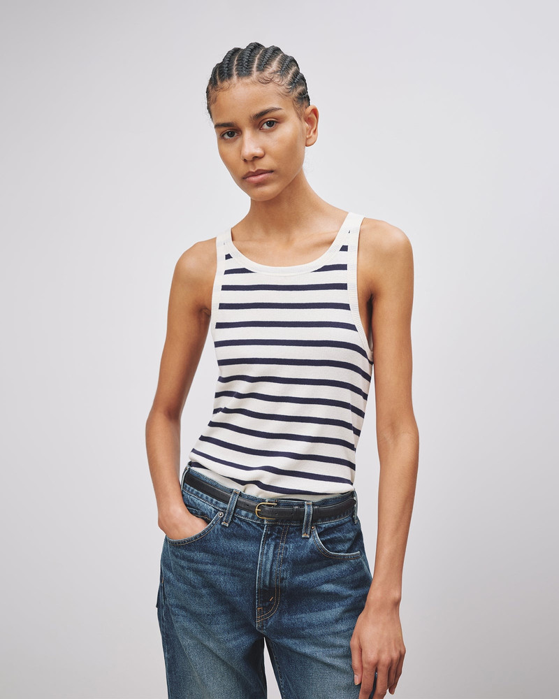 NILI LOTAN JENNIFER RIB TANK outlook