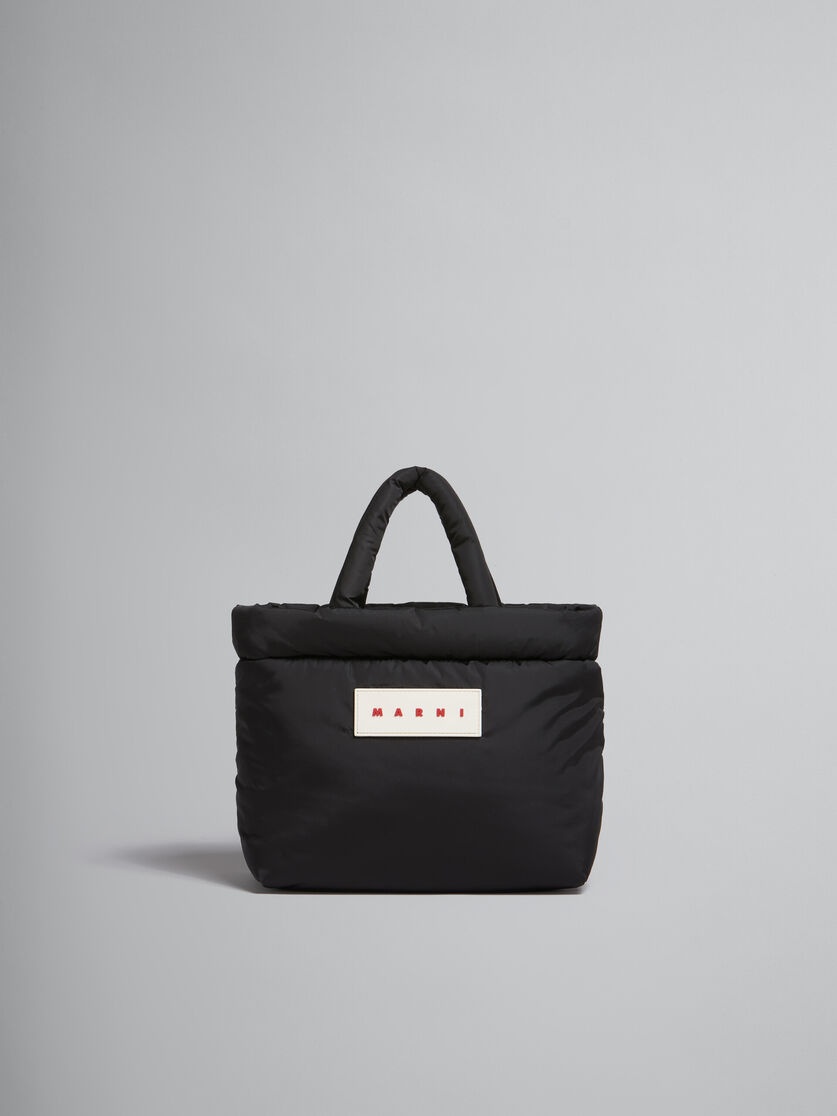 BLACK PUFF MINI TOTE BAG 1