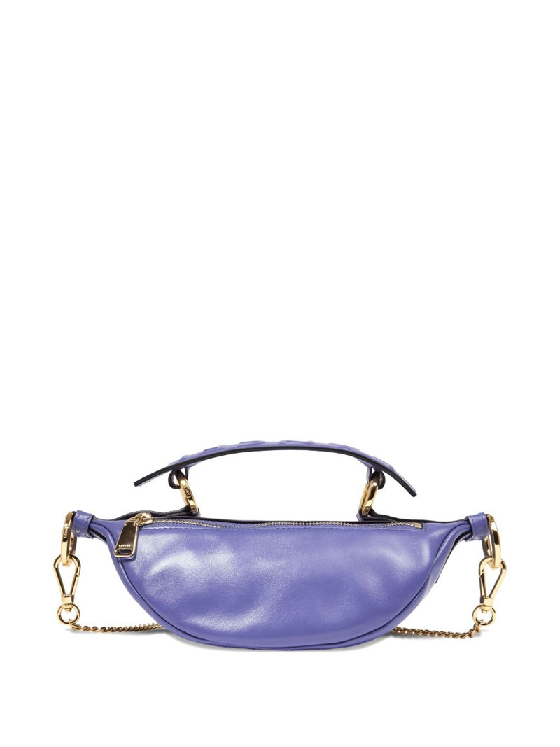 mini Origami curved leather crossbody bag 3