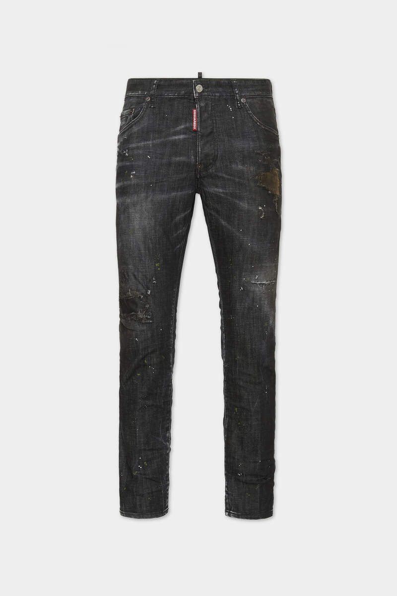 BLACK NIRVANA WASH SKATER JEANS 1