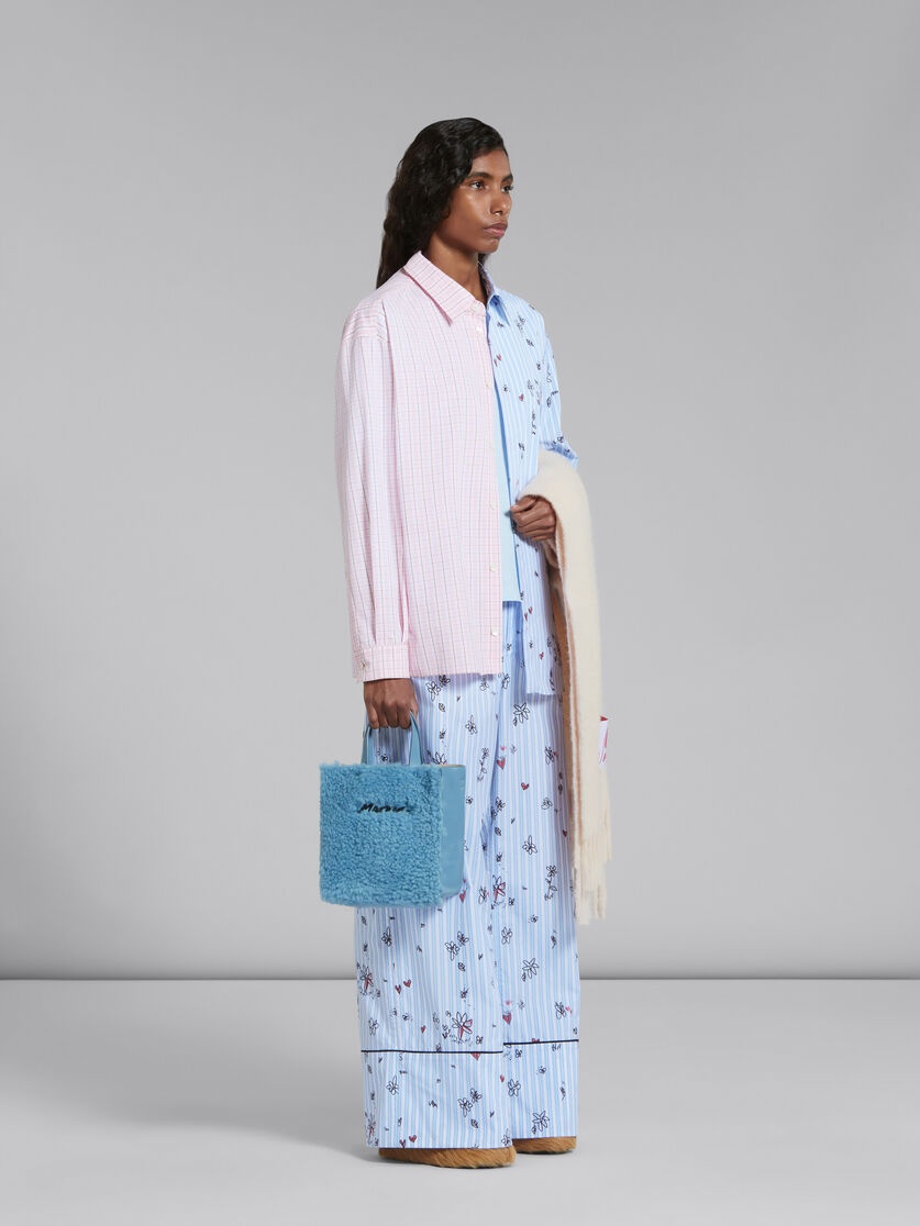 BLUE STRIPED PYJAMA TROUSERS WITH MAGIC GARDEN PRINT - 5