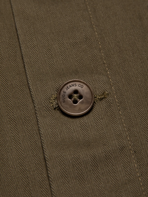 Buddy Herringbone Chore Jacket Olive - 7