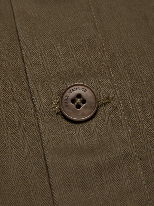 Buddy Herringbone Chore Jacket Olive - 7