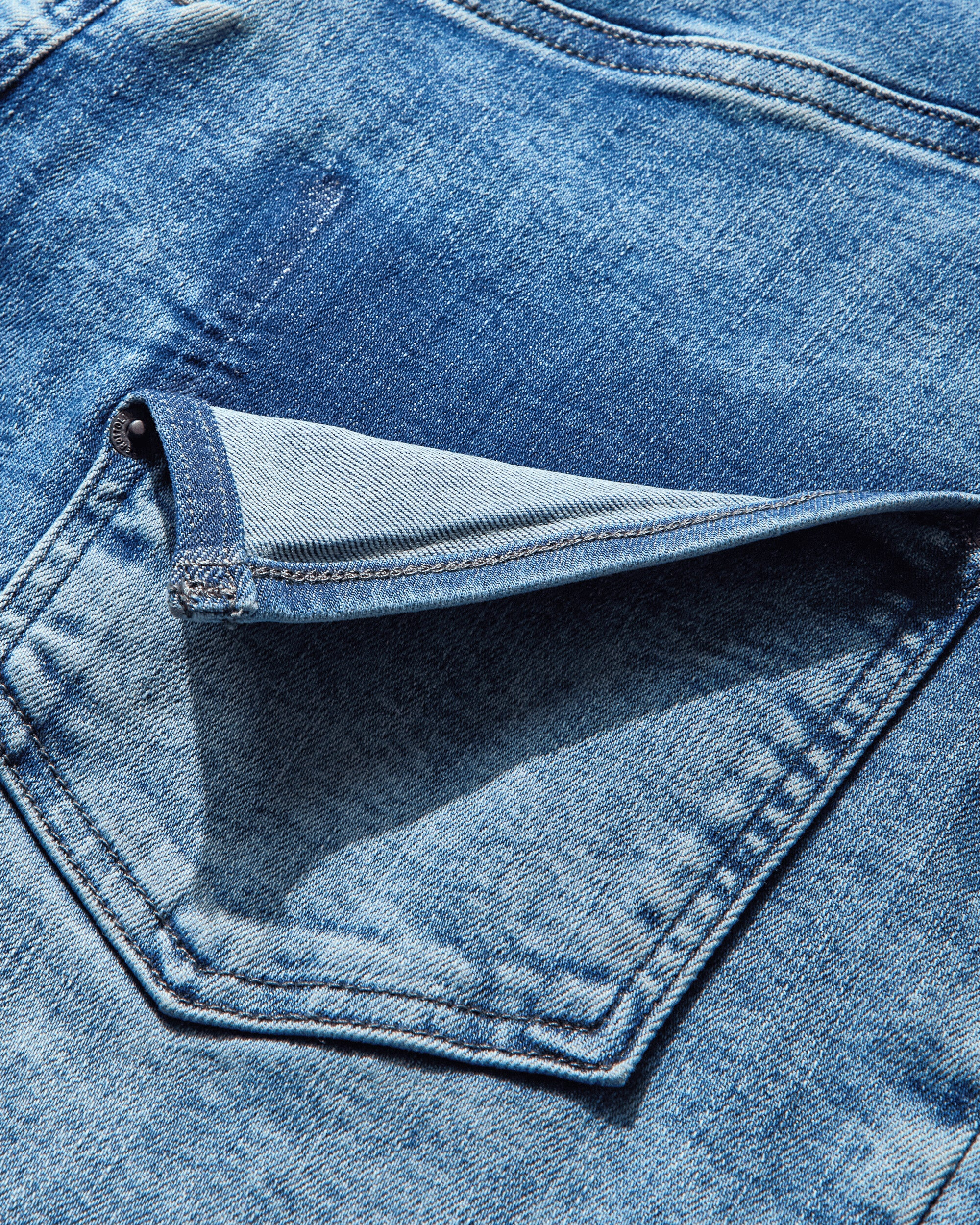 Women's Loose Fit Jeans Blue Wash - 4