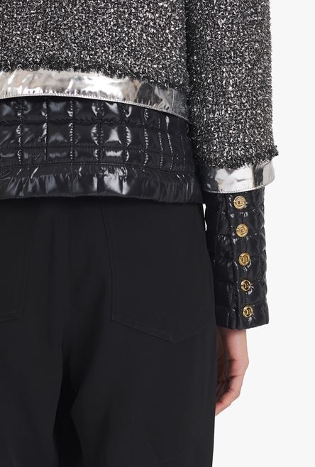 Capsule After ski  - Black and silver tweed and lurex jacket - 5