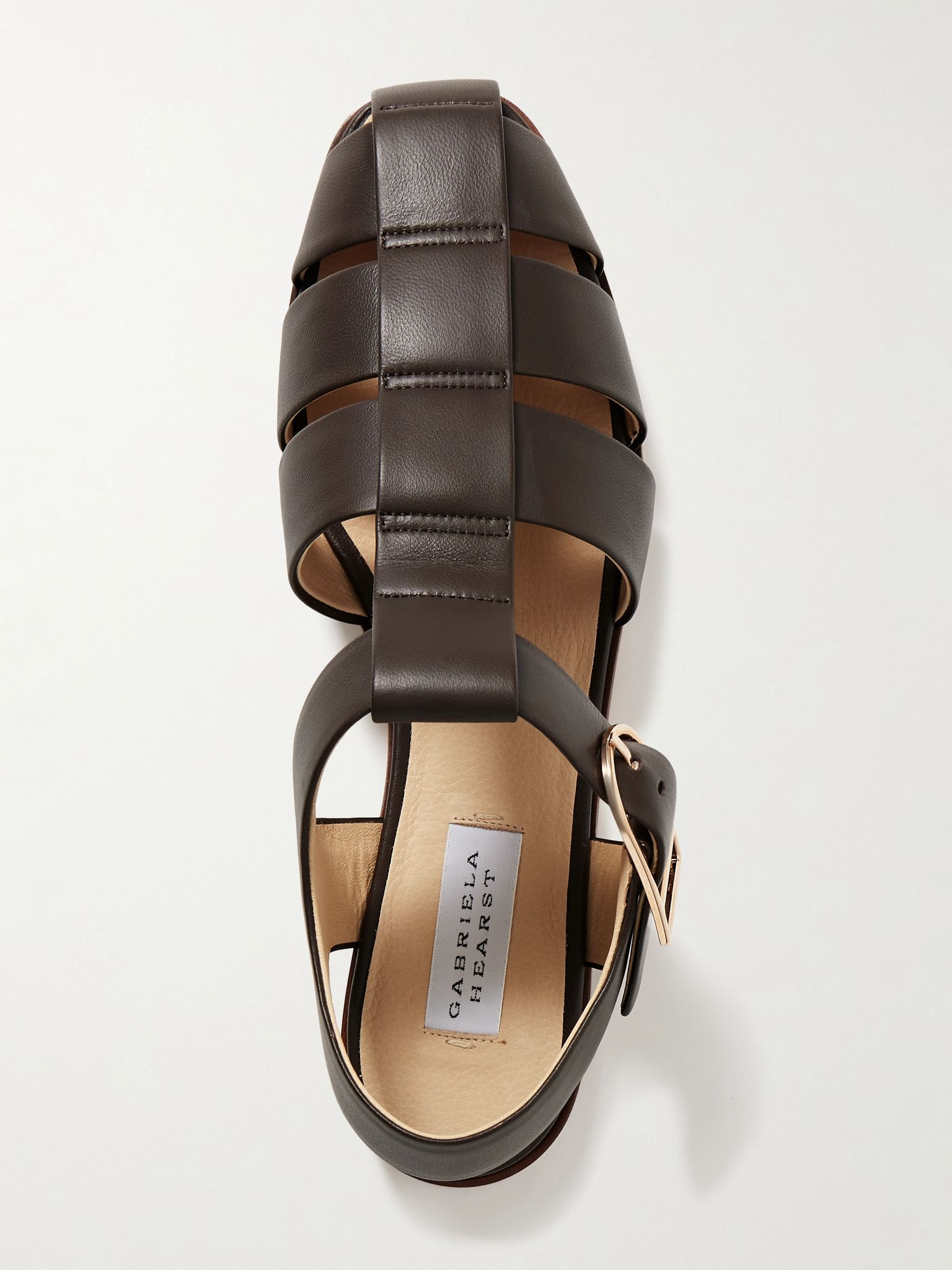 Lynn leather sandals Chocolate - 5