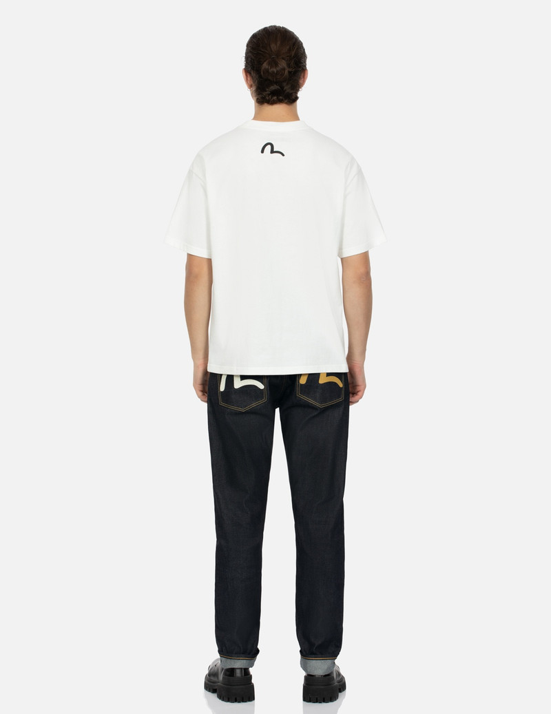 SEAGULL PRINT POCKETS CARROT FIT JEANS #2017 4