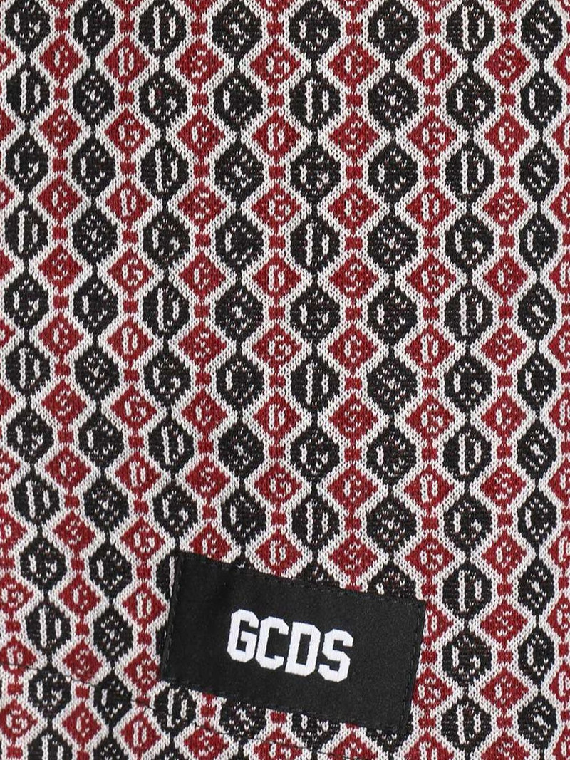 geometric-pattern drawstring 반바지 3
