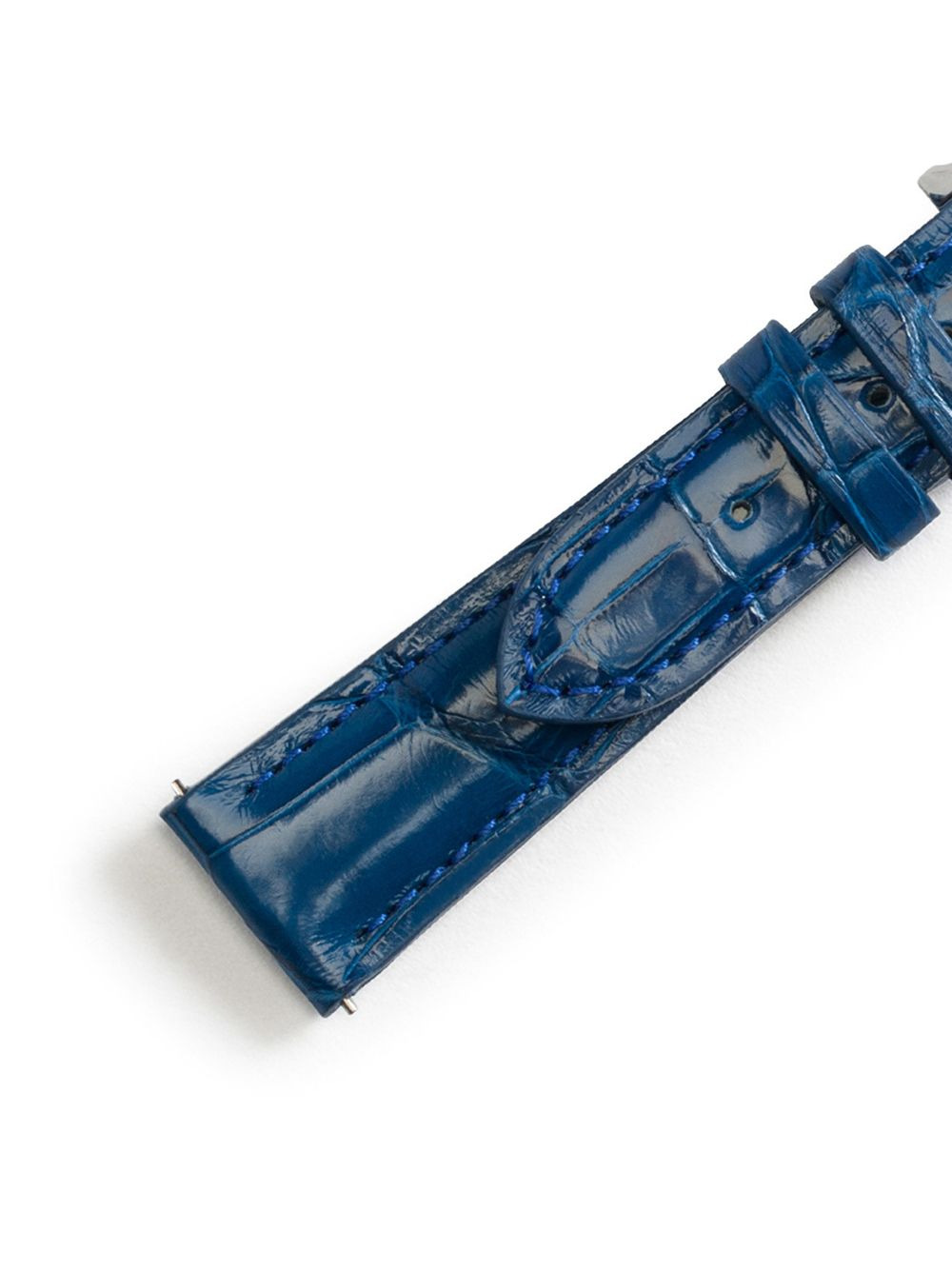 logo-embossed watch strap - 2