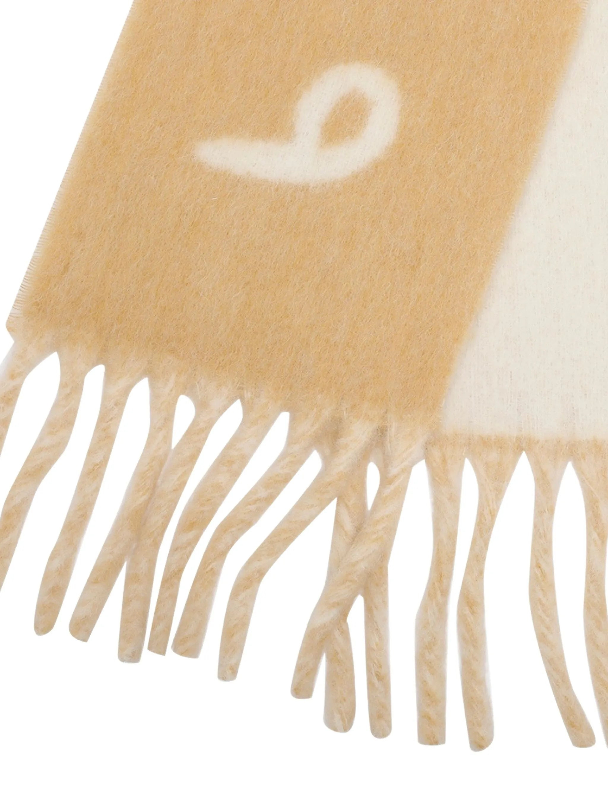 logo-intarsia reversible scarf - 2