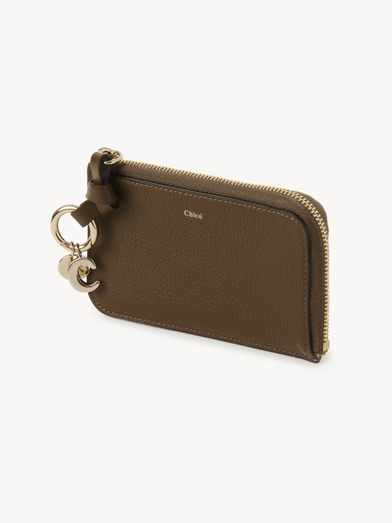 ALPHABET PURSE IN GRAINED LEATHER - 2