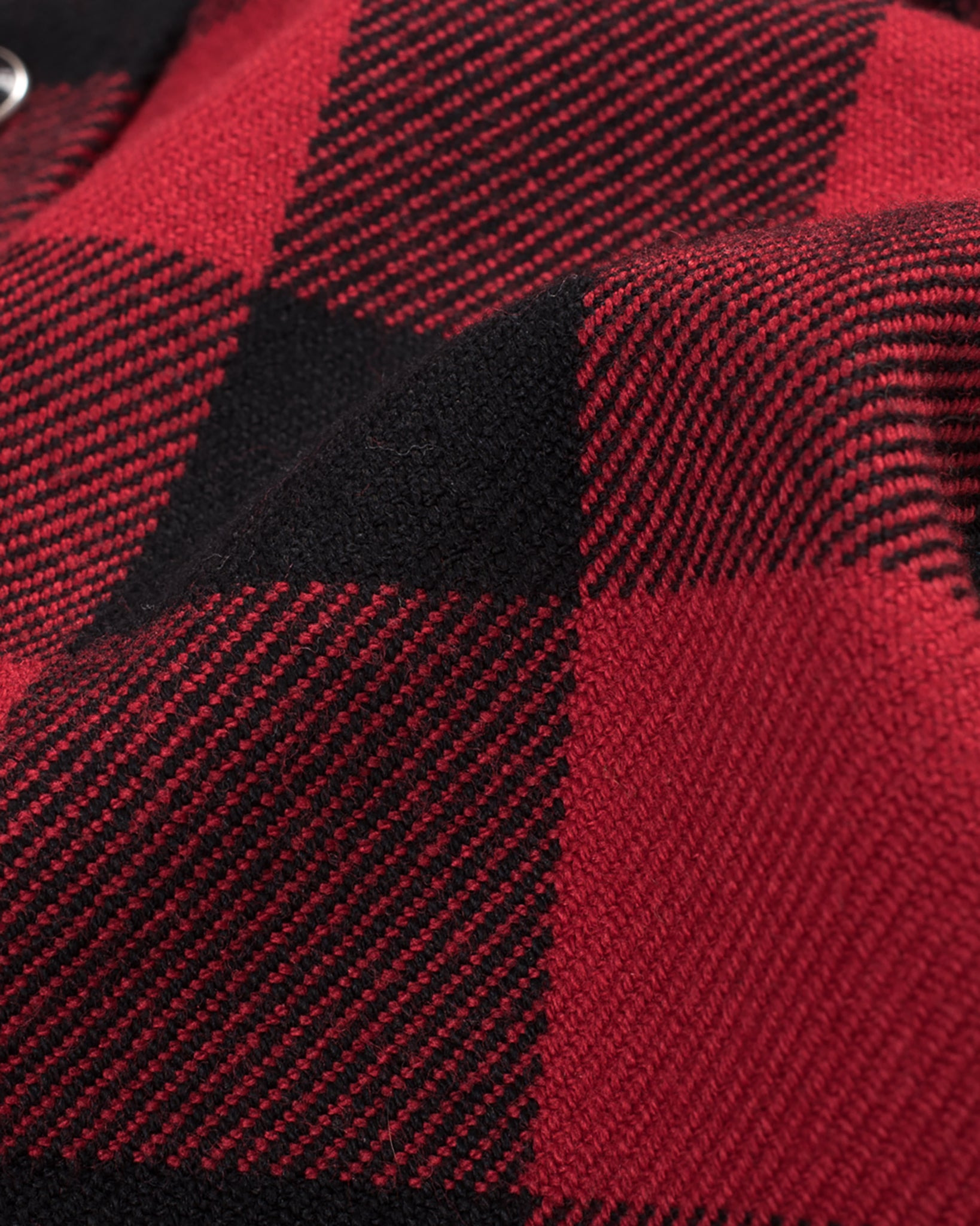 IHSH-232-RED Ultra Heavy Flannel Buffalo Check Western Shirt - Red/Black - 17