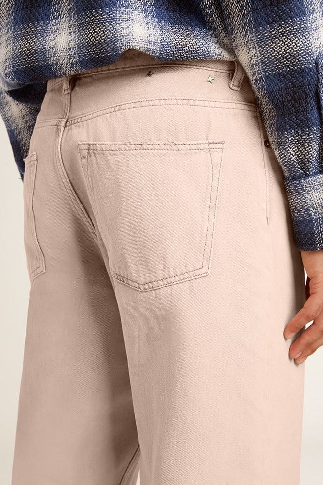 Men's pink dyed jeans - 4