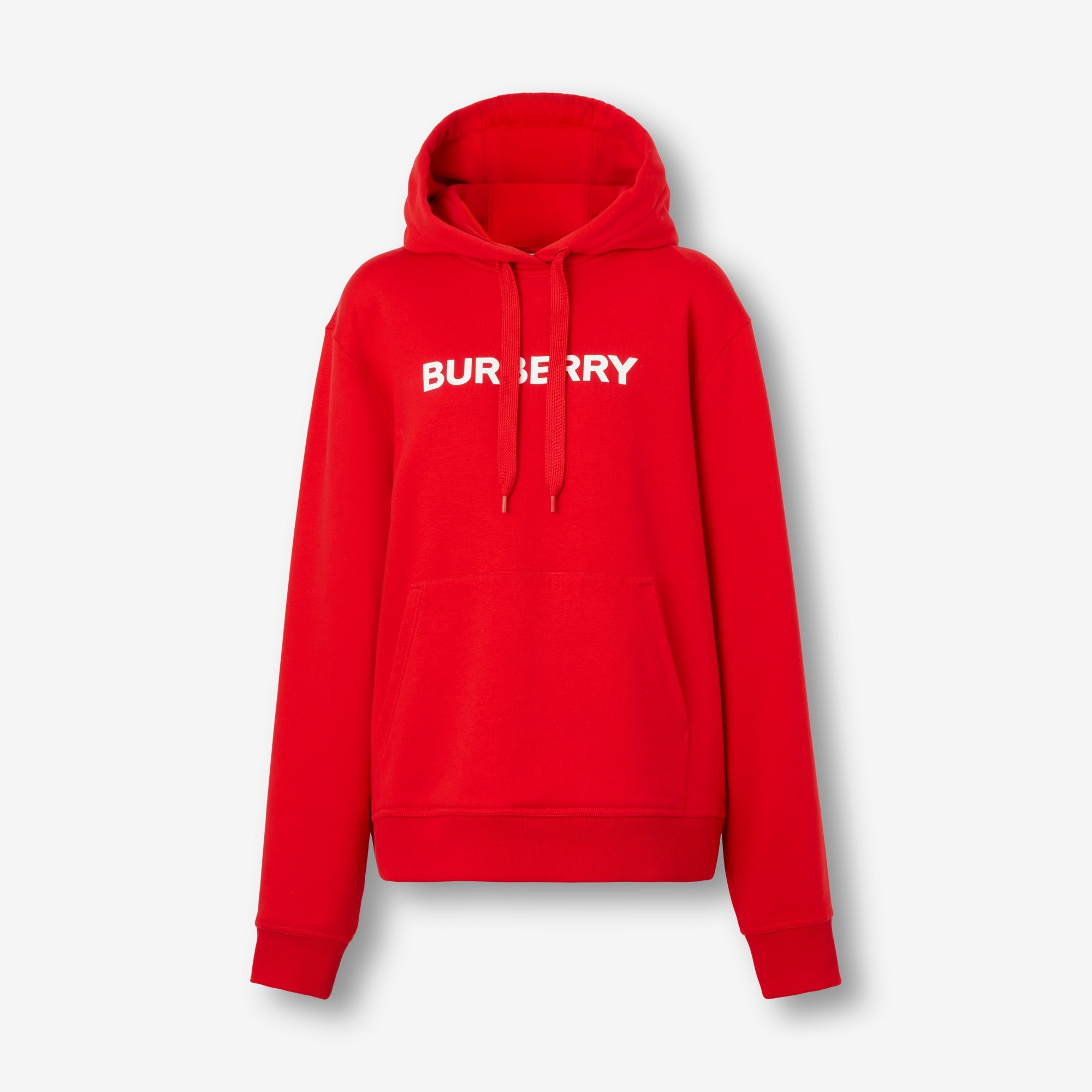 Logo Print Cotton Hoodie - 1