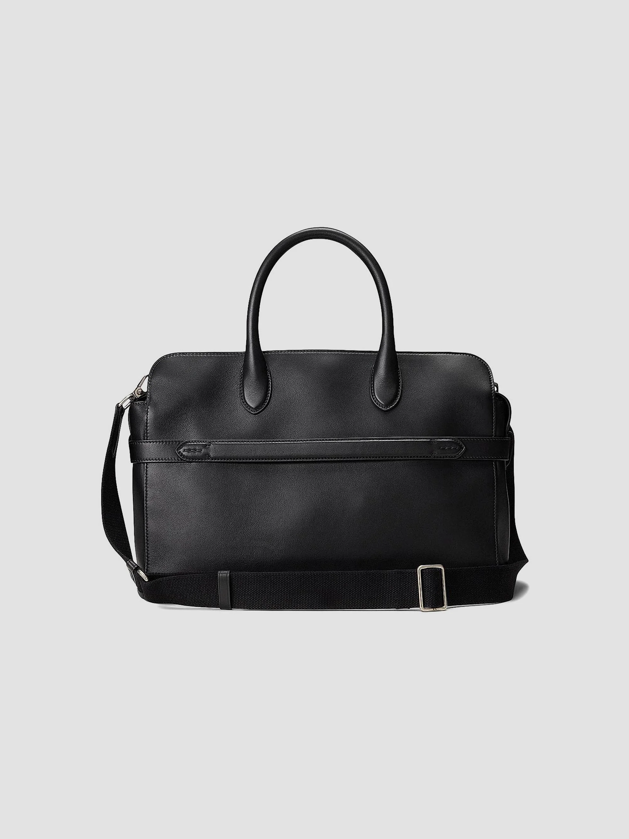 Men's Leather Commuter Case - Black - 1