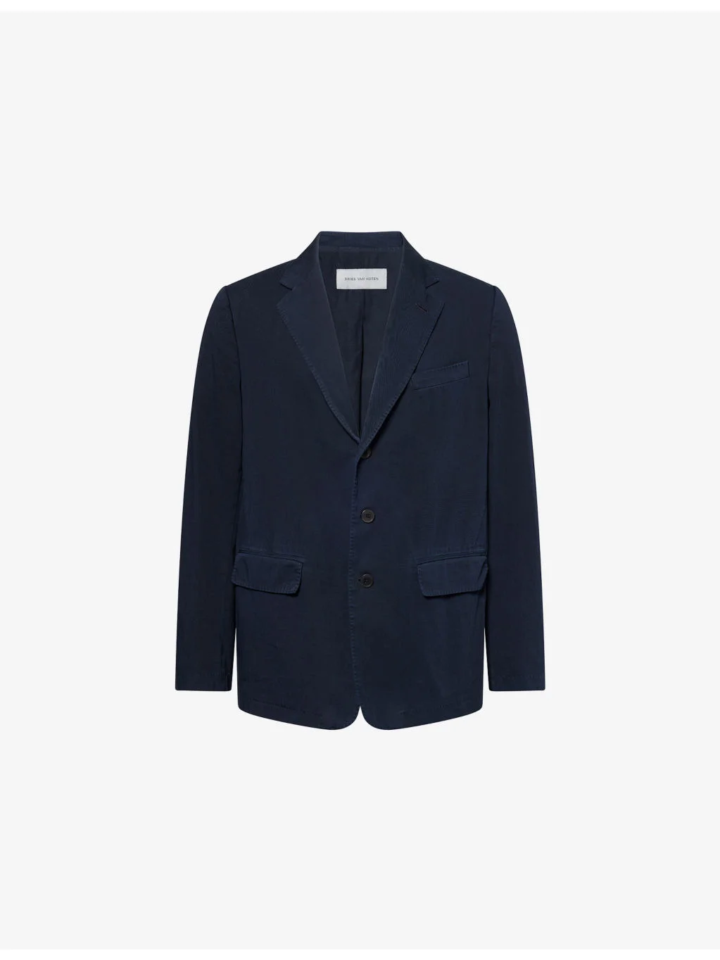 Twill Notch-Lapels Cotton-Poplin Blazer - 1