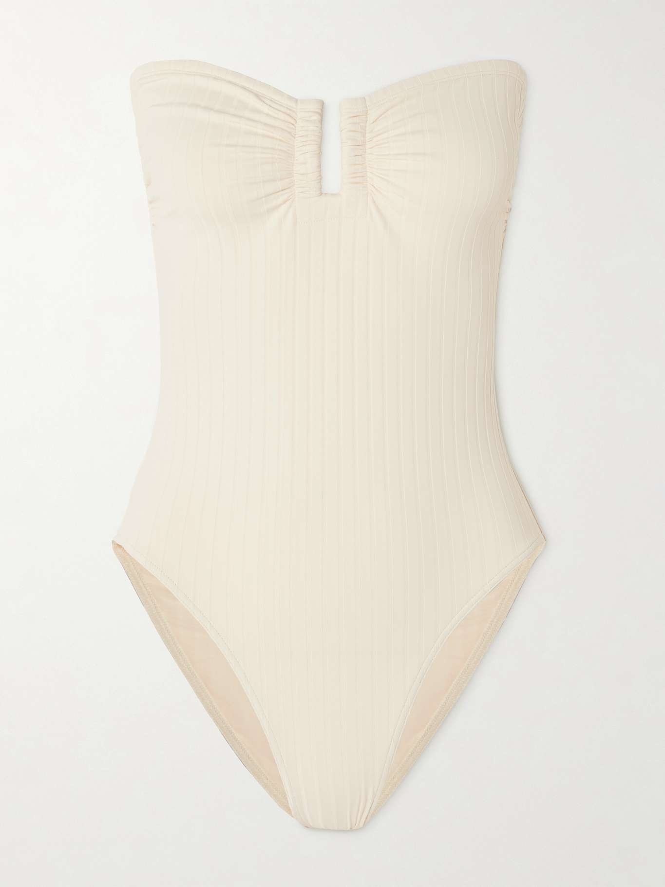 Paradise Bossa Nova strapless ribbed swimsuit - 1