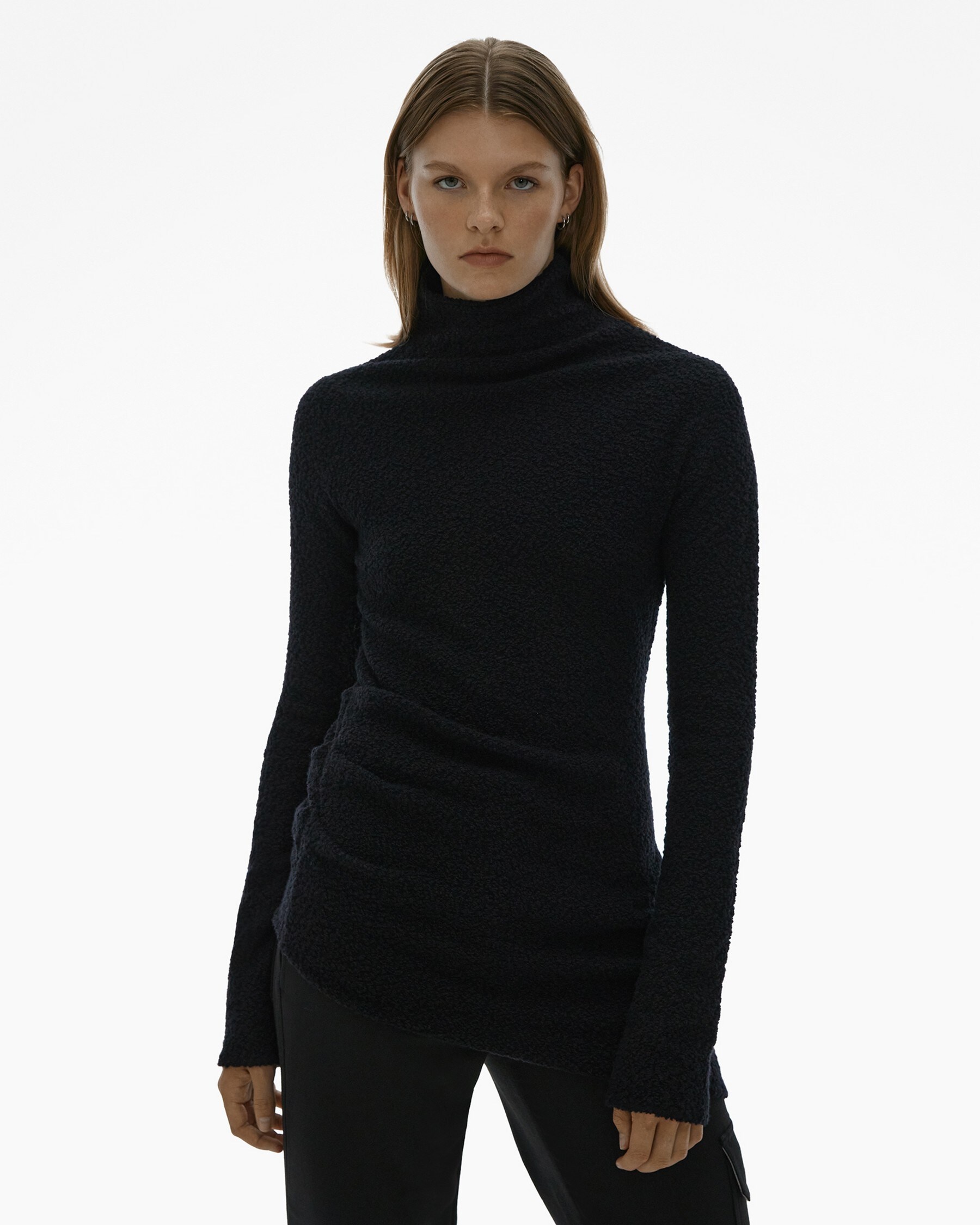 ASYMMETRICAL TURTLENECK SWEATER - 3