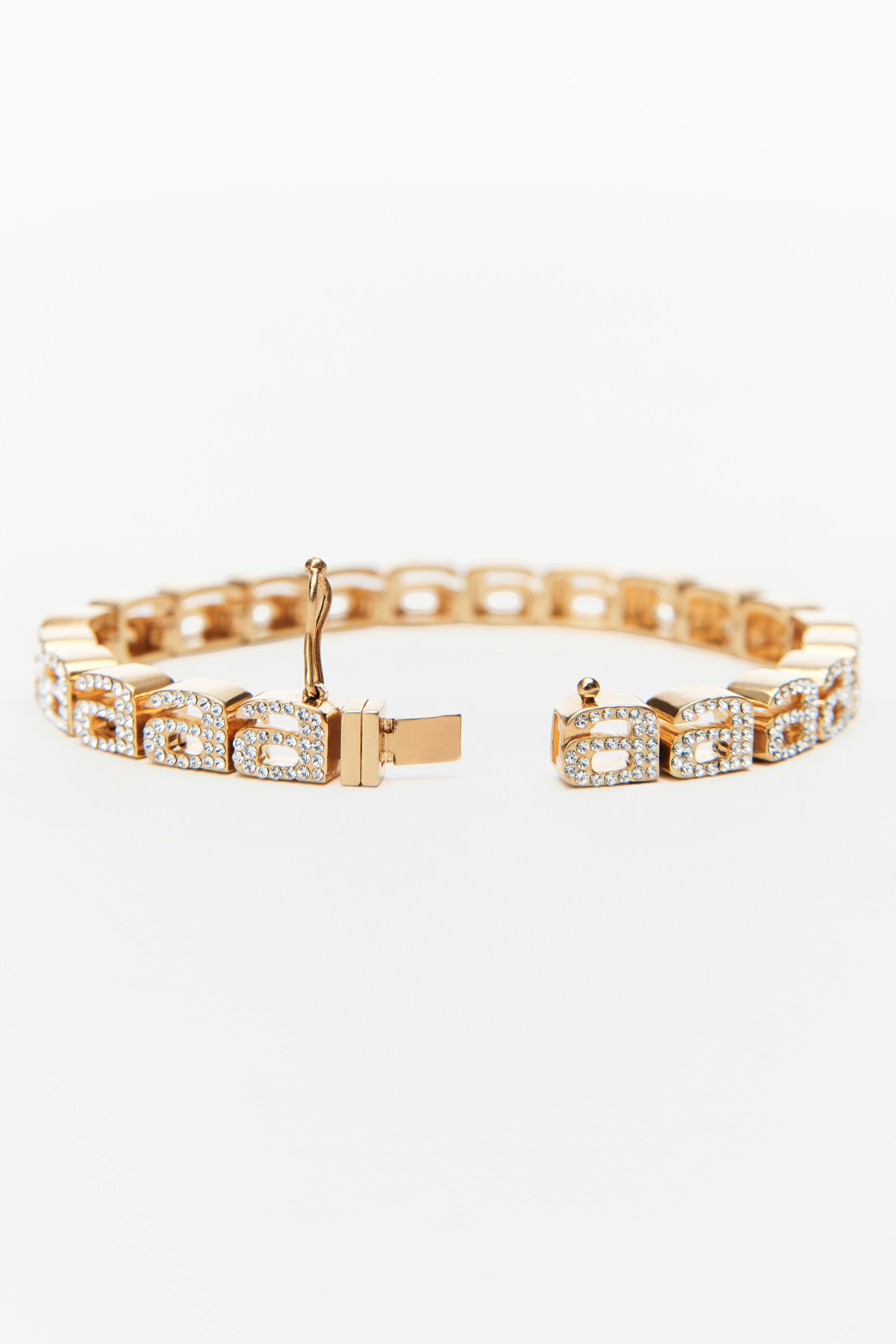 DIAMANTE A TENNIS BRACELET IN BRASS - 4