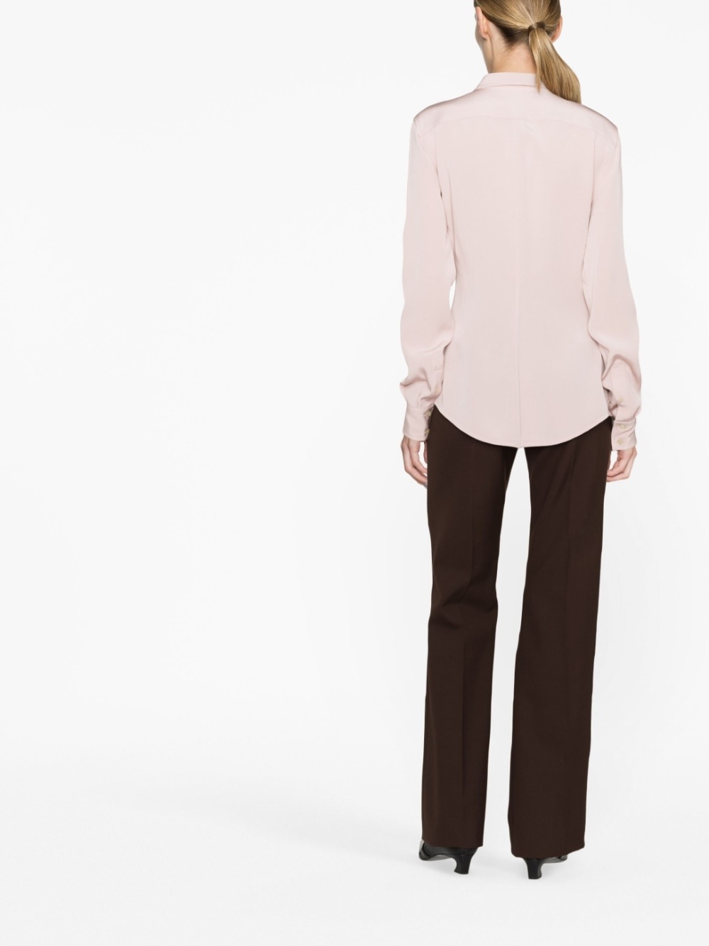 long-sleeve sheer shirt - 4