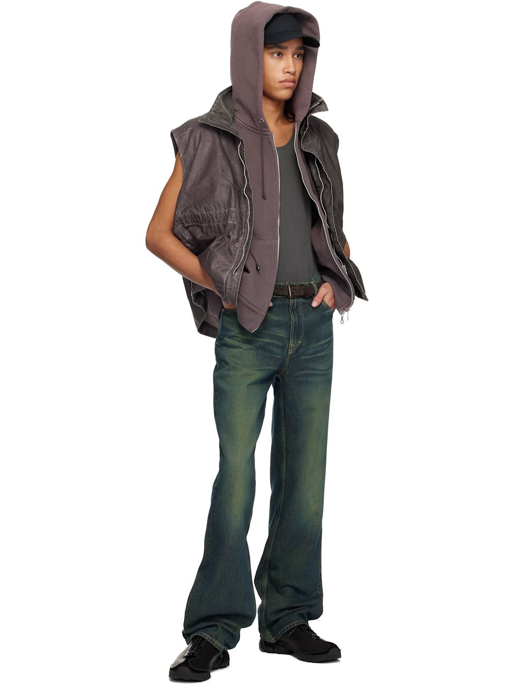 Our Legacy Motor Hood Vest French Sun Fade Hefty Fleece