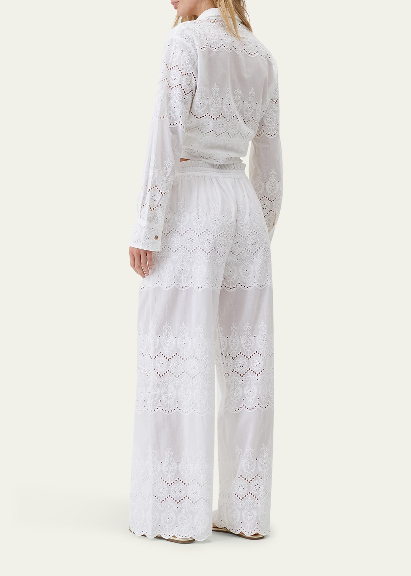 Immy Eyelet Drawstring Trousers - 3