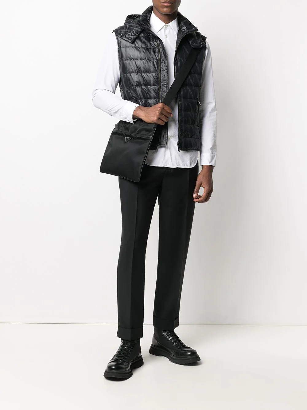 padded logo gilet - 2