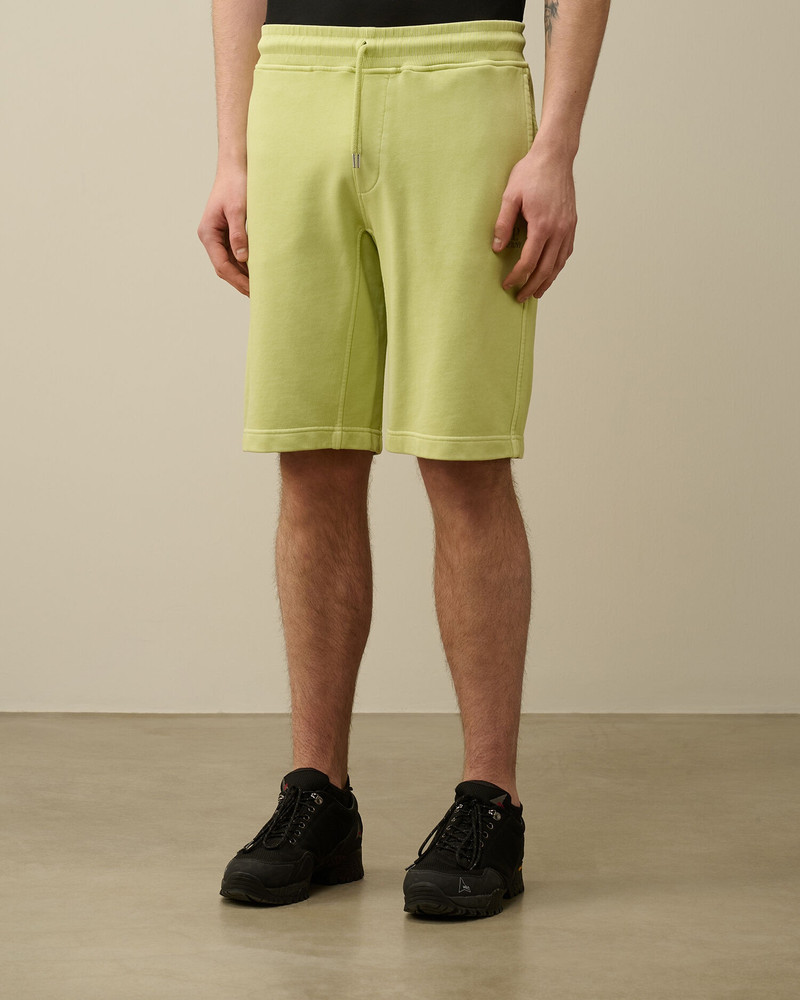 C.P. Company Cotton Diagonal Fleece Shorts outlook